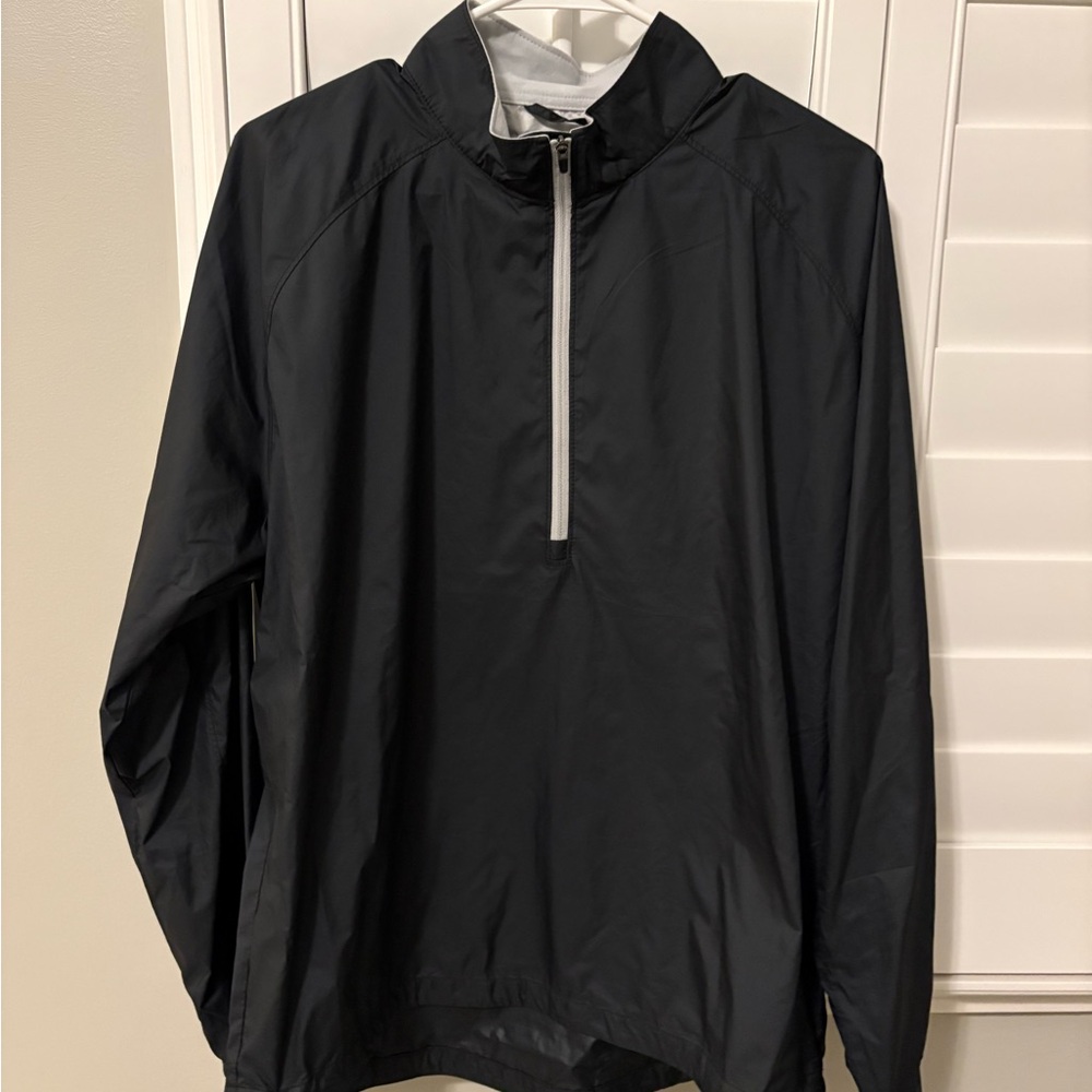 Peter Millar Black Windbreaker Jacket